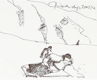 38-Snowboarder-nah-sich-links-gestreckt