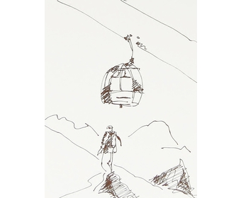 41-Snowboarder-unter-Gondel