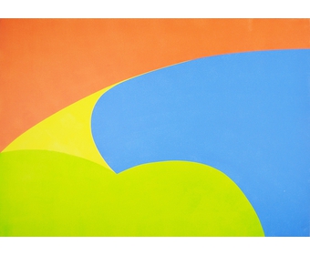 4-Orange-Gelb-Blau-Gruen-II