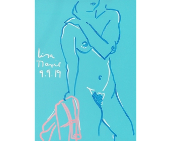 2Akt-Lisa-Marie-9-9-19-Acryl-auf-Leinwand-Schilksee-2019-80x60-cm
