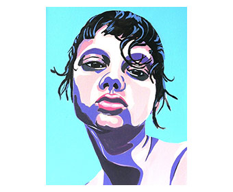 Sarah, Acryl auf Leinwand, 2023, 40 x 30 cm