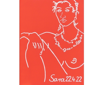 Sara 22.4.22, Acryl auf Leinwand, Schilksee, 2022, 80 cm x 60 cm