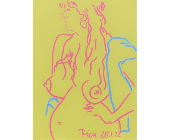 8. Rica 28.1.22, Acryl auf Leinwand, 80 cm x 60 cm, Schilksee (2)